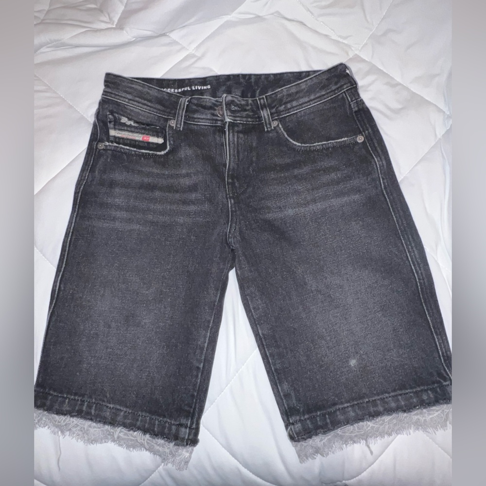 Diesel Gray/black Denim short
